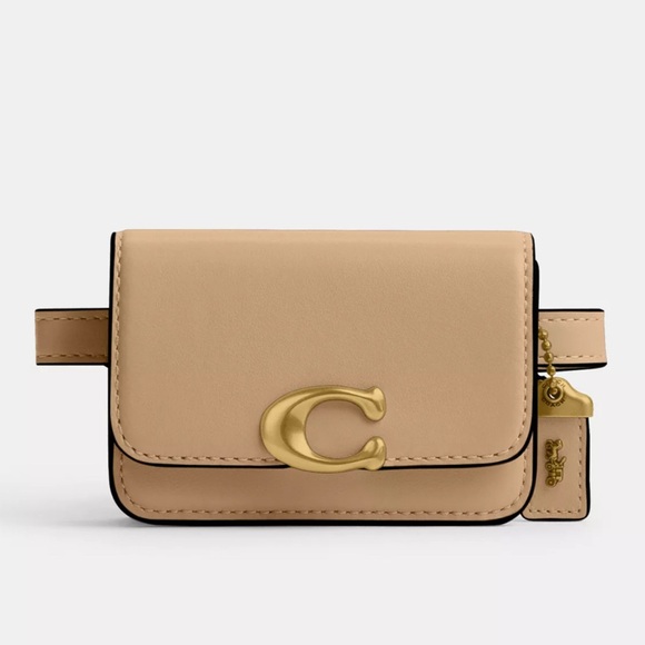 Coach 1941 Bandit Card Case Belt Bag in Brass/Tan Luxe Refined Calf Leather NWT - Picture 15 of 15